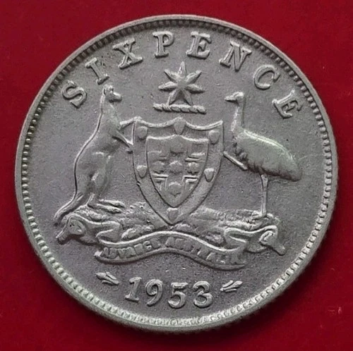 1953 Australia Sixpence — photo from the most recent tracked eBay sale