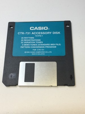 Casio CTK-731 Diskette nur für Synthesizer Keyboard - ungetestet