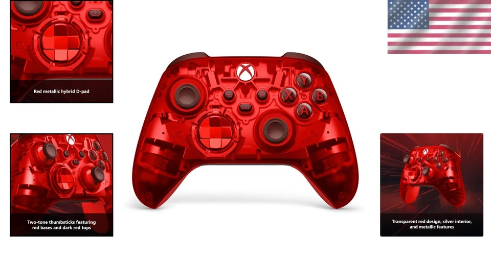 Pulse Cipher Series X/S Controller - Transparent Red Design - Image 2 of 4