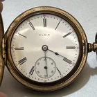 1911 Elgin Pocket Watch 18S 7J Gold Filled Antique Hunting