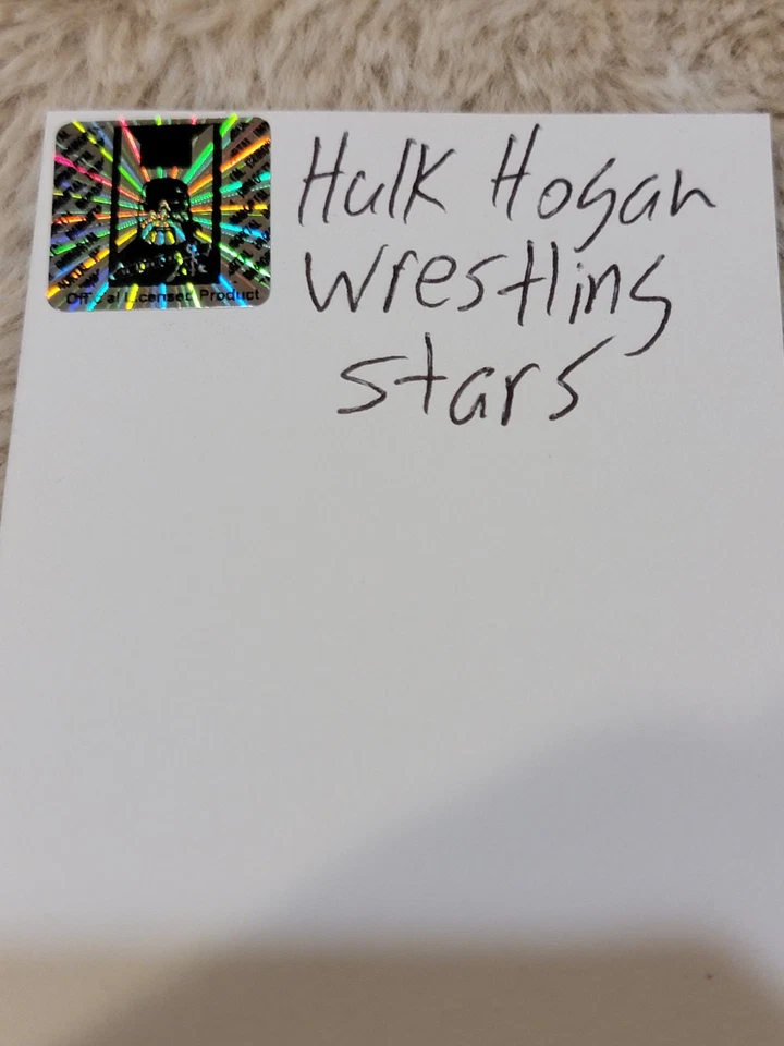Hulk Hogan Ken Patera Dual Signed Autograph Card 1986 Monty Gum Wrestling Stars - Image 4 of 4