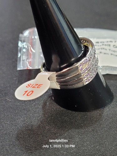 Bomb Party RG26762 - A Heartfelt Connection, Gr. 10 lila Topas auf Rhodium - Bild 2 von 4