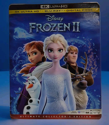 Frozen II 4K Ultra HD + Blu-ray Disney 2019 Family Movie Elsa Anna VG Kids