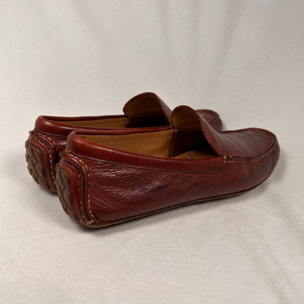 Johnston & Murphy Driving Loafers Mens Size 9 Hazelnut Leather JM Flex NEW Johnston & Murphy Flex Driving Moc Loafers 25-0940 Brown  main image 2