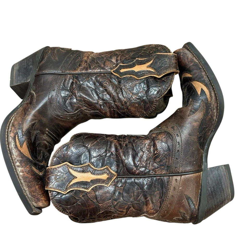 Ariat Mujer Dahlia Western Boot Marrón Cuero Talla 6.5 Vaquera Rodeo Vaquero Foto 4 de 4