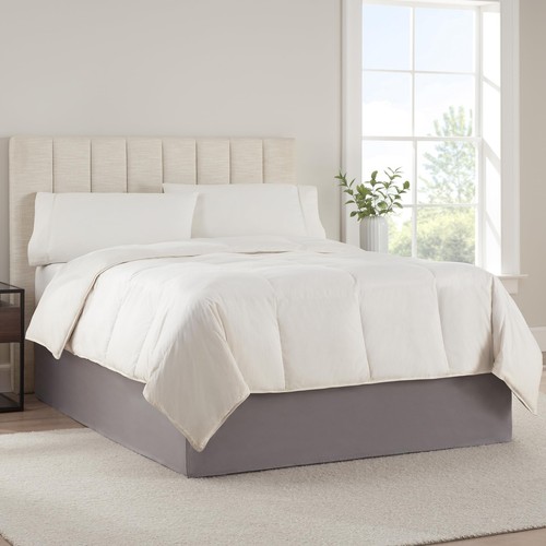 Modern Solid Bed Skirt, Hotel Quality Dust Ruffle with 13 In