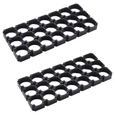 Heyiarbeit 10pcs 18650 Battery Holder Bracket 3x7 Plastic Cell Spacer Protect...
