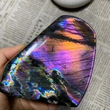 736g    Natural Purple Light Labrador Quartz Crystal Stone Specimens