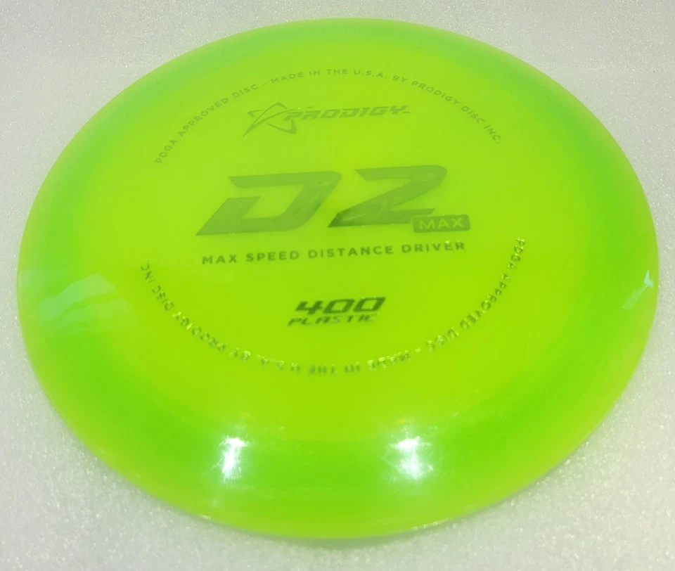 Prodigy Discs D2 MAX Distance Driver 400 Plastic Green W/Green Stamp 174G NEW - Image 3 of 3