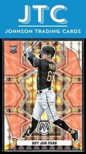 2022 Mosaic Hoy Jun Park Reactive Orange Mosaic RC Pittsburgh Rookie (EX)