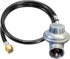 MCAMPAS 1LB Propane Regulator with 5FT Extension Hose X 3/8" Female Flare... 