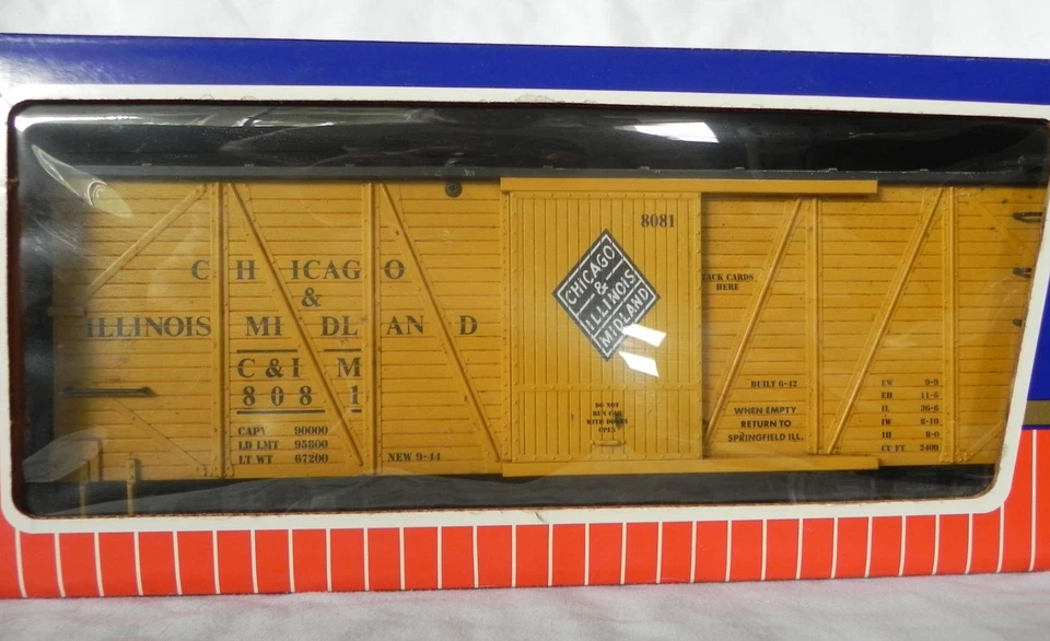 USA Trains CHICAGO & ILLINOIS MIDLAND Box Car (G Scale) - Image 2 of 4