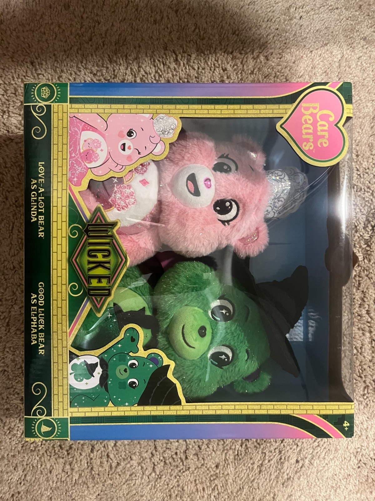 Care Bears x Wicked 2-Pack Glinda Elphaba Bear LIMITED EDITION*