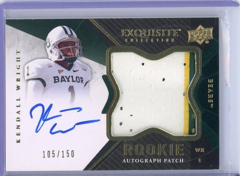 Kendall Wright Upper Deck Exquisite Collection #121 Autograph Patch