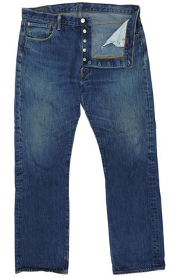Levi's 501 Herren Jeans Hose blau dunkelblau stonewashed W36 L32 36/32 gerade