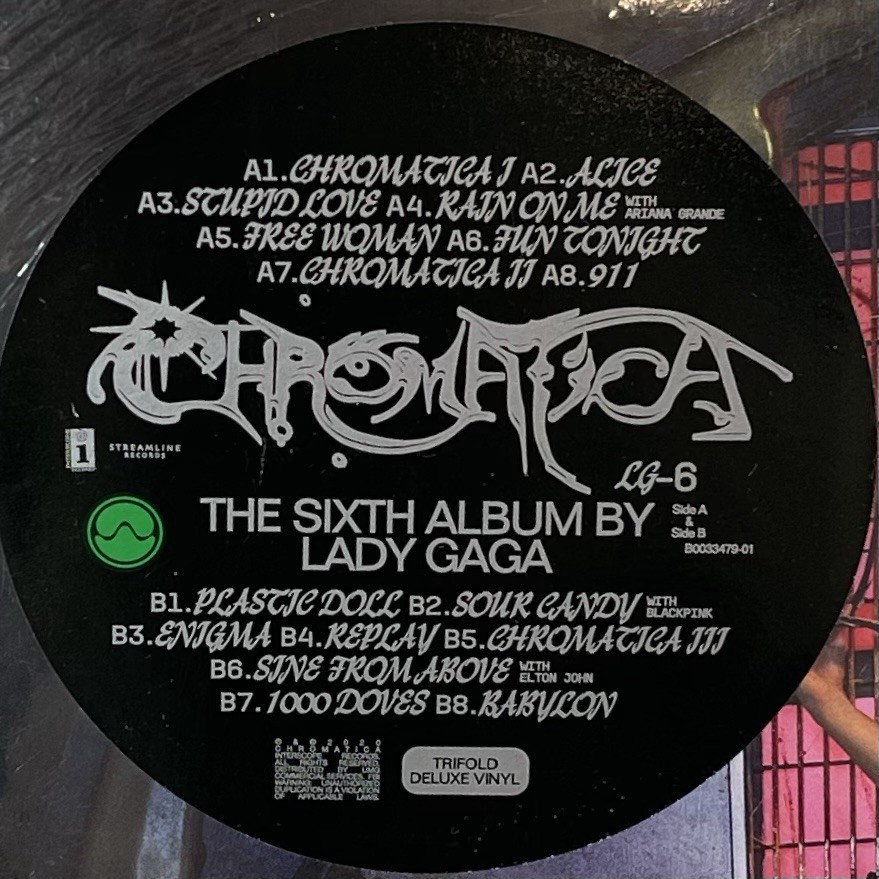 Lady Gaga Chromatica Deluxe Trifold Vinyl Record LP Limited
