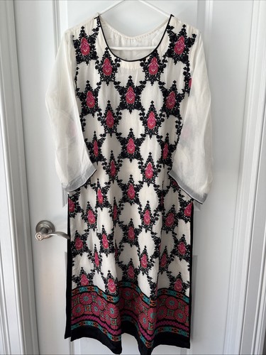 Embroidered Chiffon Suit 
