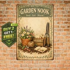Potting Shed Garden Tools Tin Sign 8x12 Vintage Greenhouse Wall Decor