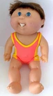 Vintage Cabbage Patch Splash and Tan Doll in Swimsuit 1991 VGC Teeth Blue Eyes