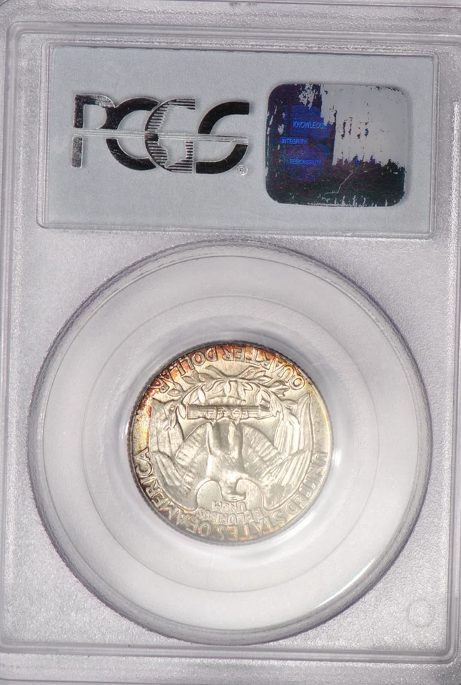 1941 TONED Washington Quarter Proof PCGS CAC PR66 PF 66 Light Toning Old Holder - Image 4 of 4
