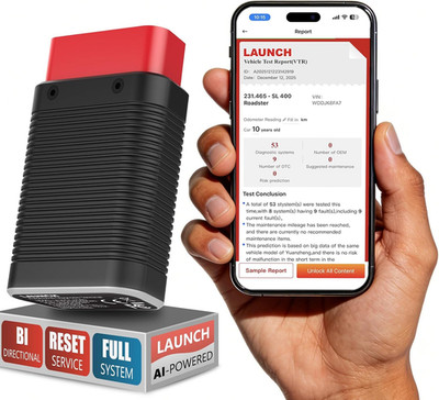 Launch AIOBD Bluetooth OBD2 Scanner Mit KI, Ai-Diagnosegerät Auto Mit Vollsystem