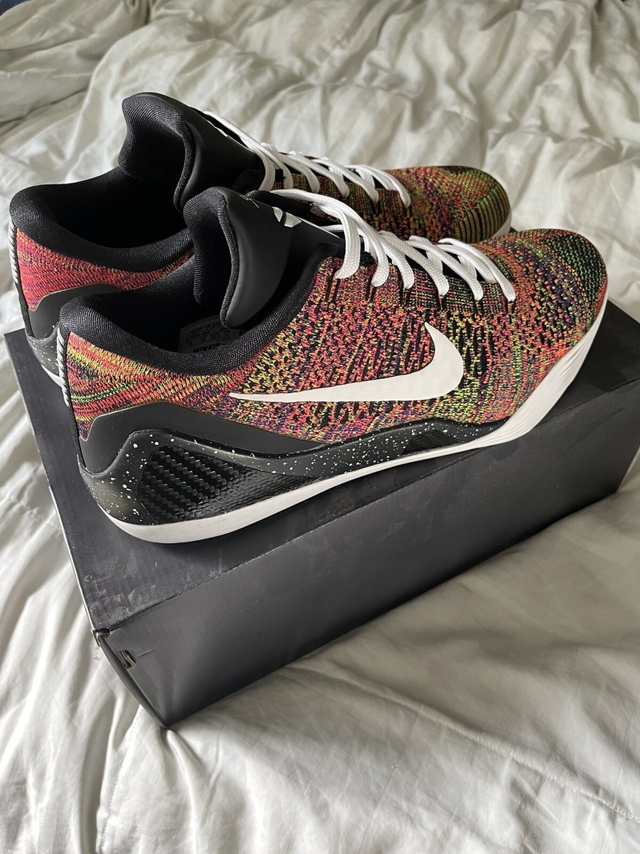 Nike ID Kobe 9 IX Elite Low Multicolor Flyknit Masterpiece Size 13