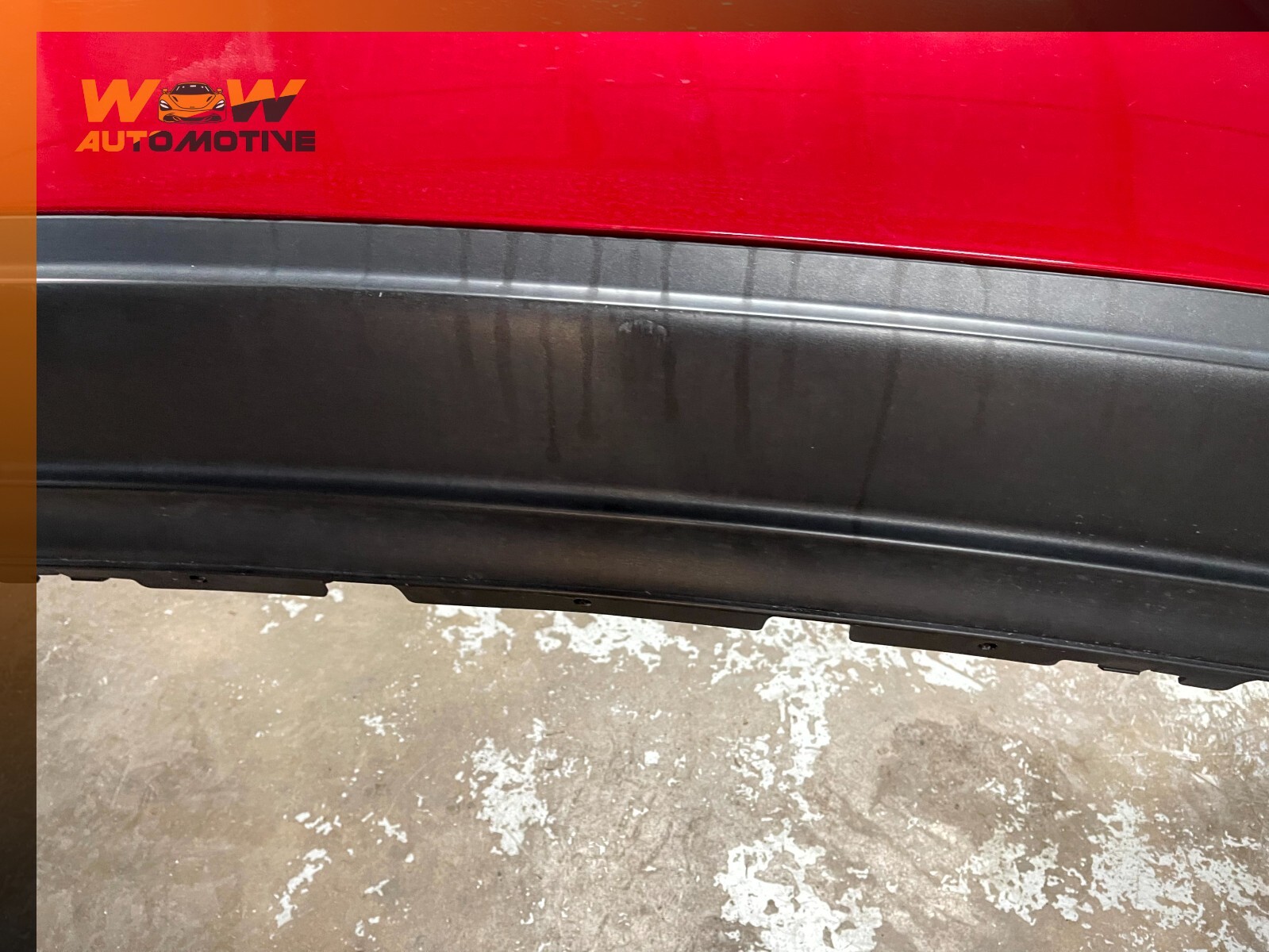14-17 MASERATI GHIBLI REAR BUMPER COVER RED OEM