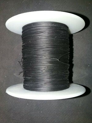 30 AWG Solid Kynar Wire UL1423  Black 500 ft  Spool