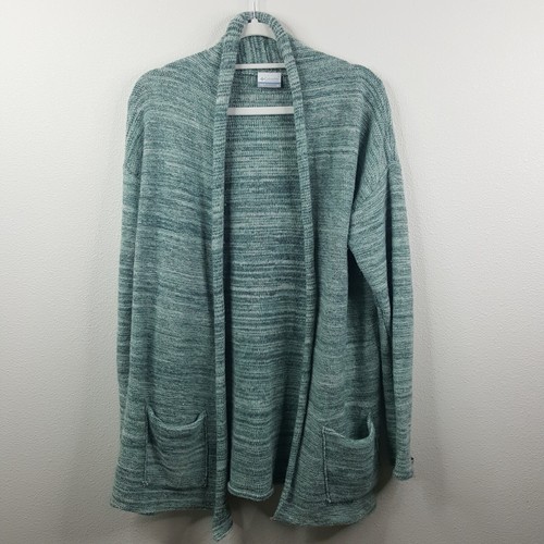 Columbia Cardigan Womens Medium Green 