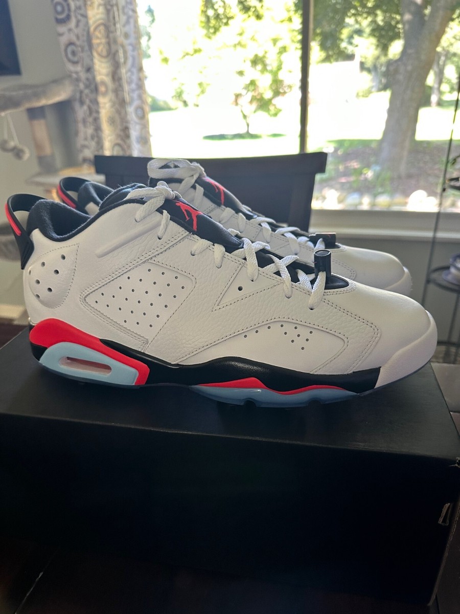 Size 14 - Air Jordan 6 Retro Golf Low White Infrared for sale