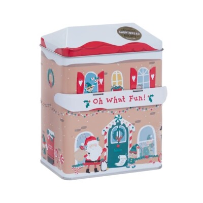 Kekse Blechglas Elf Werkstatt Wiederverwendbare Dekor Box Weihnachten Geschenk Mine