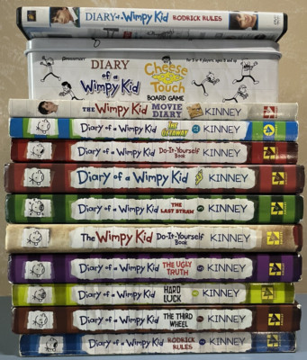 Lot of 12 Diary of a Wimpy Kid  Movie Diary Jeff Kinney
