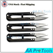 3 PCS NEW METAL SEWING THREAD NIPPERS TRIMMING SCISSORS SNIPPERS CLIPPERS BLACK