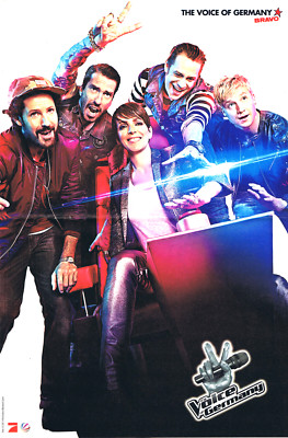 The Voice of Germany Poster mit Samu Haber + Nena + BossHoss RS Demi Lovato