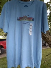 Life is Good at Great Wolf Lodge Blue S Logo Crusher T-Shirt NEW