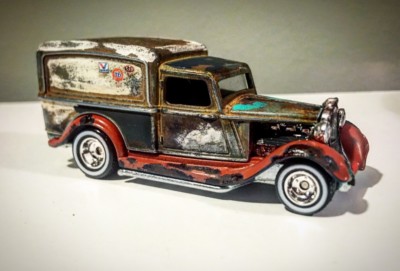 2018 Hot Wheels Mad max concept 1934 Dodge Delivery Disney REAL RIDERS custom