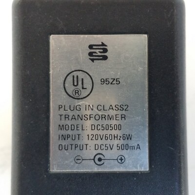 Plug In Class 2 Transformer Model DC50500