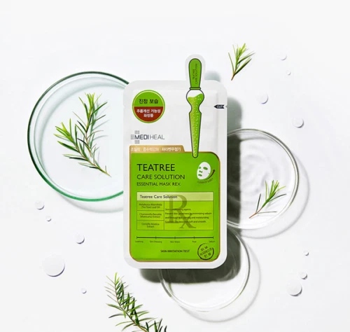 Korea Mediheal Tea Tree Care Solution Essential Mask EX 24ml x 10 pcs Mask Pack - Image 2 of 4