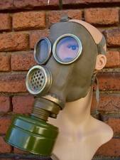 DDR NVA Gasmaske Typ M74 Gr. 2 Latex Maske Schutzmaske Militaria Historisch