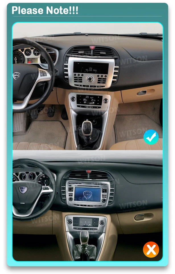 Kit Autoradio 2din 7" Android 13 per Lancia Delta 2008-2014 Navi GPS Wi-fi BT - Image 2 of 4