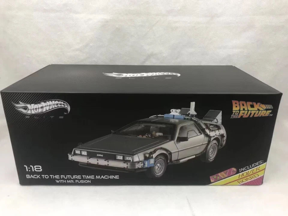 Hot Wheels Elite 1:18 DieCast Back To The Future Time Machine With Mr.Fusion New - Image 2 of 2