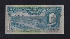 Portugal Portuguese Angola 50 ESCUDOS 1962 P-93 VF+