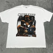 Glo Gang Glory Boyz University Chief Keef Rap Tee T Shirt XXL White Sosa Oblock