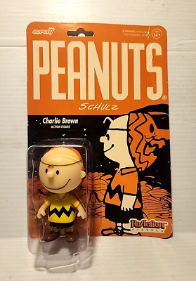 Super7 Peanuts: Charlie Brown w/ Mask Action Figure Retro By