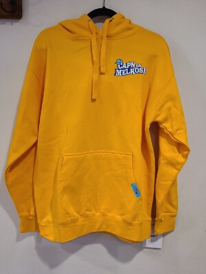 Cap'n on Melrose Hoodie Sweatshirt Yellow Size Small New 