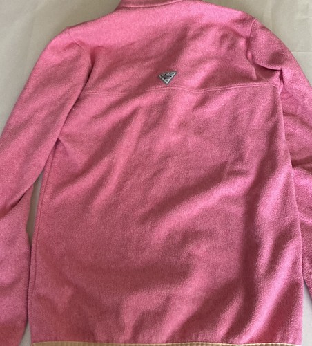 Columbia Performance Fishing Gear pink orange Medium button up with zipperpocket - 第 5/6 張圖片
