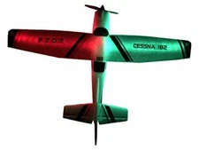 New P707 3Ch RC Airplane with LED Light Fixed Wing Plane WITHOUT TRANSMITTER