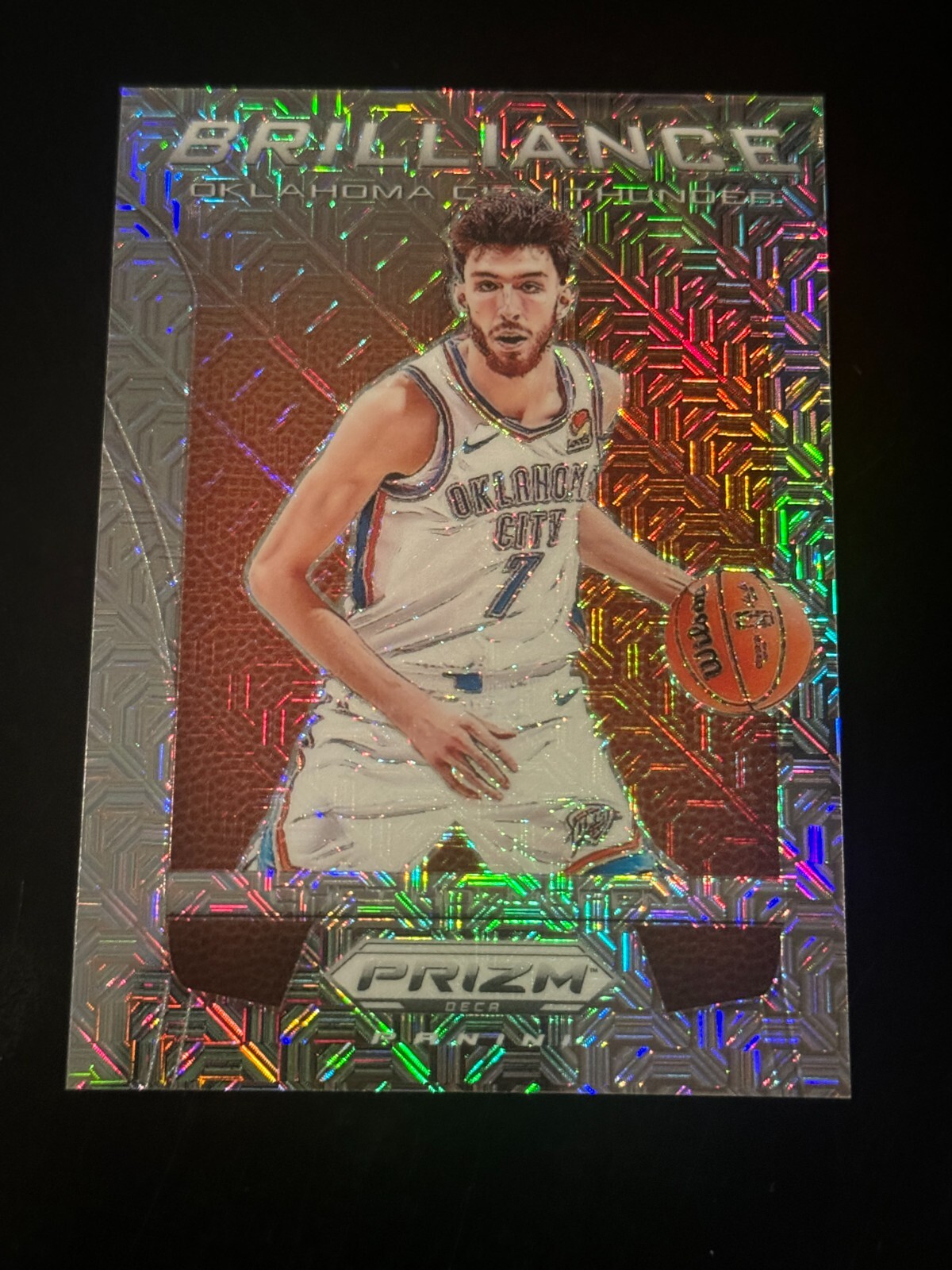 2023-24 Panini Prizm Deca Chet Holmgren #10 Brilliance Mojo /25