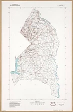 16" x 24" 1977 Map of Prince Georges County Maryland
