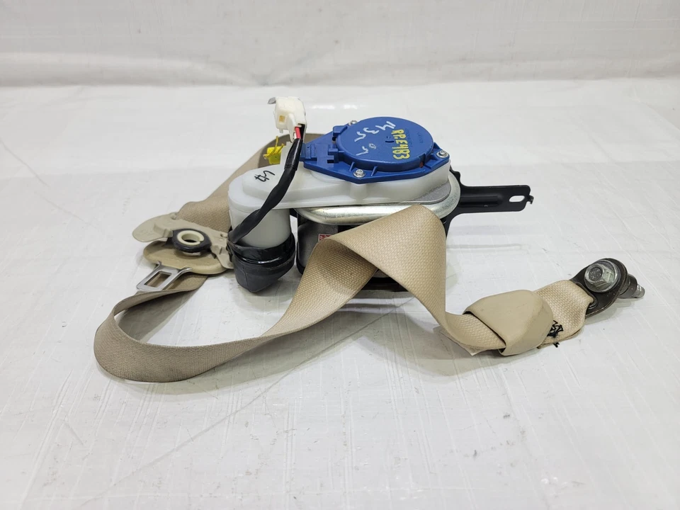 06 07 2006 2007 Infiniti M35 M45 cinturón de seguridad delantero izquierdo retractor beige OEM Foto 2 de 4